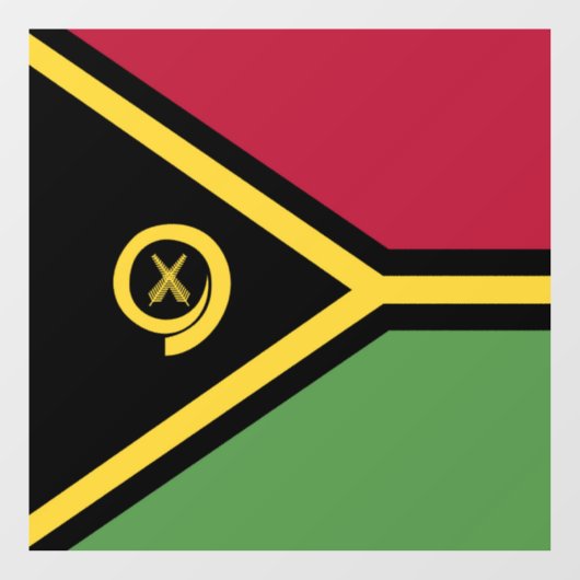 Vanuatu-Flagge Fensteraufkleber (Blatt)