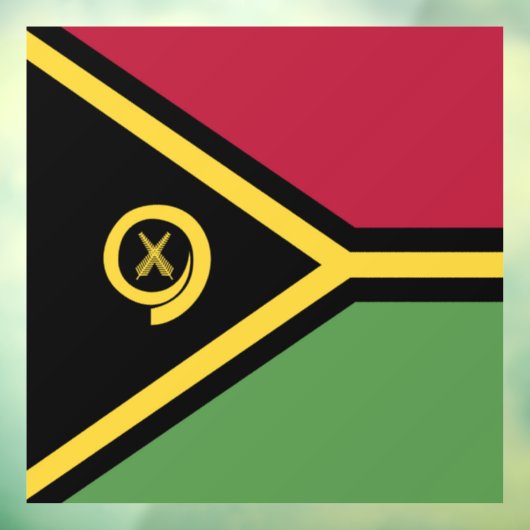 Vanuatu-Flagge Fensteraufkleber (Blatt 3)