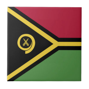 Vanuatu-Flagge Fliese