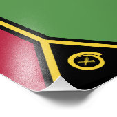 Vanuatu-Flagge Fotodruck (Ecke)