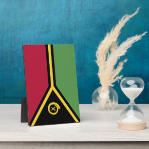 Vanuatu-Flagge Fotoplatte