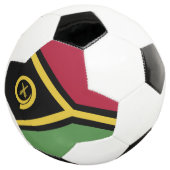 Vanuatu-Flagge Fußball (Dreiviertel)