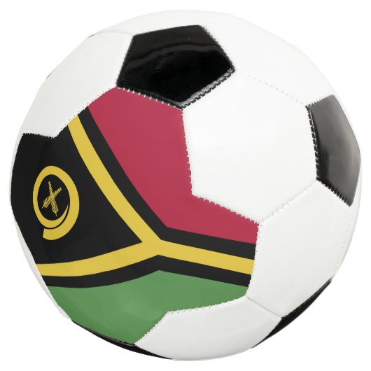 Vanuatu-Flagge Fußball (Dreiviertel)