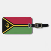 Vanuatu-Flagge Gepäckanhänger (Vorderseite horizontal)
