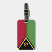 Vanuatu-Flagge Gepäckanhänger (Vorderseite vertikal)