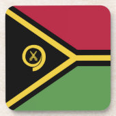 Vanuatu-Flagge Getränkeuntersetzer (Vorderseite)