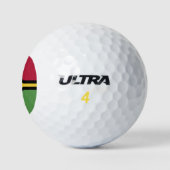 Vanuatu-Flagge Golfball (Logo)