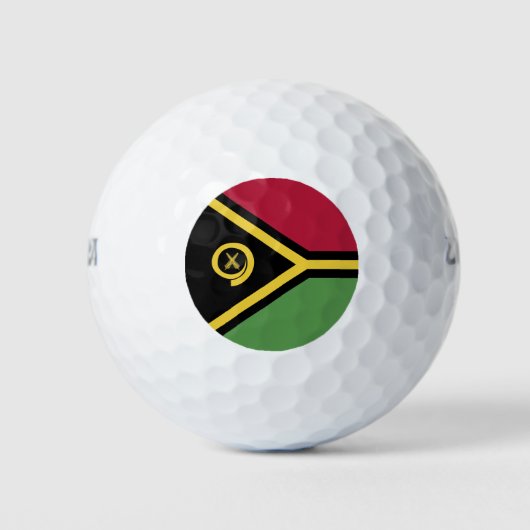 Vanuatu-Flagge Golfball (Vorderseite)
