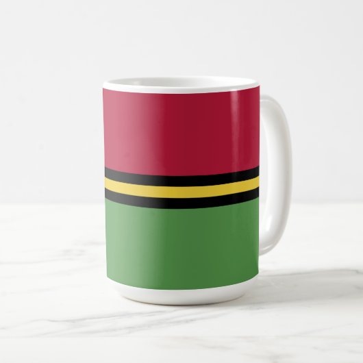 Vanuatu-Flagge Kaffeetasse (VorderseiteRechts)