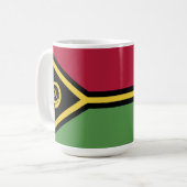 Vanuatu-Flagge Kaffeetasse (Vorderseite Links)