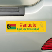 Vanuatu-Flagge + Karte Autoaufkleber (Auf Auto)