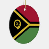 Vanuatu-Flagge Keramik Ornament (Rechts)