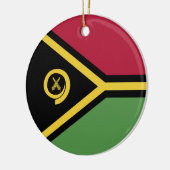 Vanuatu-Flagge Keramik Ornament (Links)
