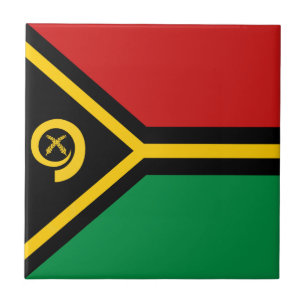 Vanuatu-Flagge Keramikfliese