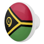 Vanuatu-Flagge Keramikknauf (Rechts)