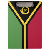 Vanuatu-Flagge Klemmbrett (Vorderseite)