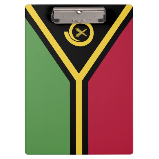Vanuatu-Flagge Klemmbrett (Vorderseite)