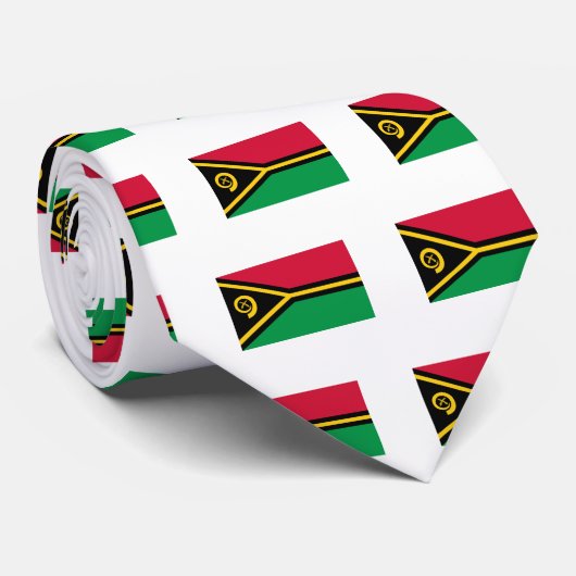 Vanuatu-Flagge Krawatte (Gerollt)