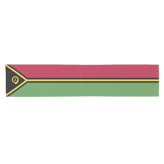 Vanuatu-Flagge Kurzer Tischläufer (Horizontal)