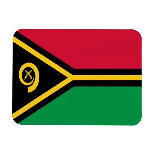 Vanuatu - Flagge - Magnet (Horizontal)
