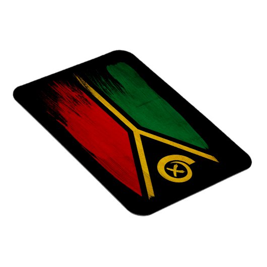 Vanuatu-Flagge Magnet (Rechte Seite)