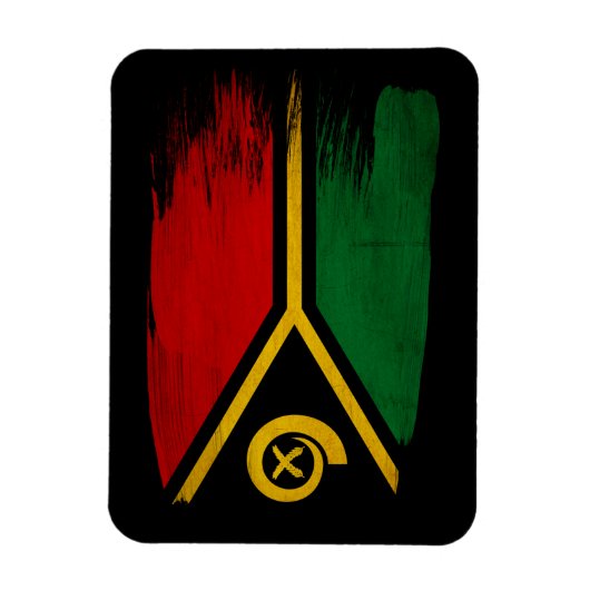 Vanuatu-Flagge Magnet (Vertikal)