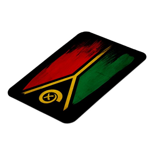 Vanuatu-Flagge Magnet (Linke Seite)