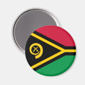 Vanuatu-Flagge Magnet (Vorderseite/Rückseite)