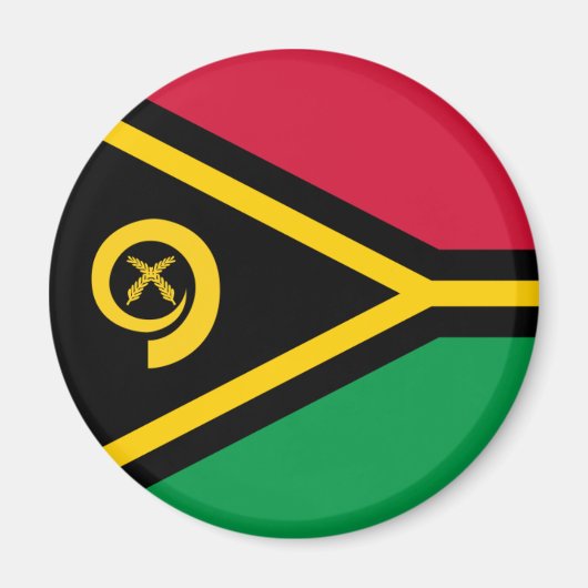 Vanuatu-Flagge Magnet (Vorne)