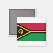 Vanuatu-Flagge Magnet (Vorderseite/Rückseite)
