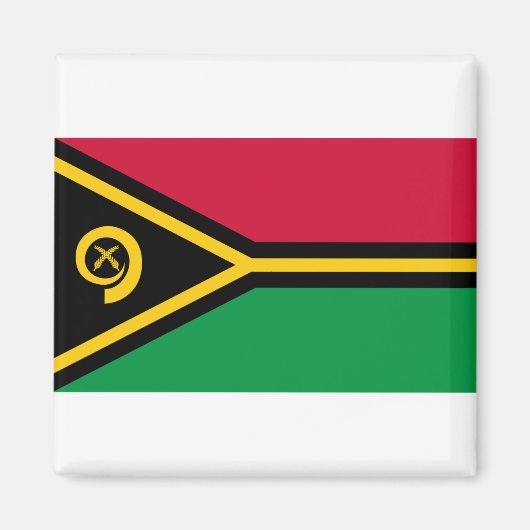Vanuatu-Flagge Magnet (Vorne)