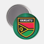 Vanuatu-Flagge Magnet (Vorderseite/Rückseite)