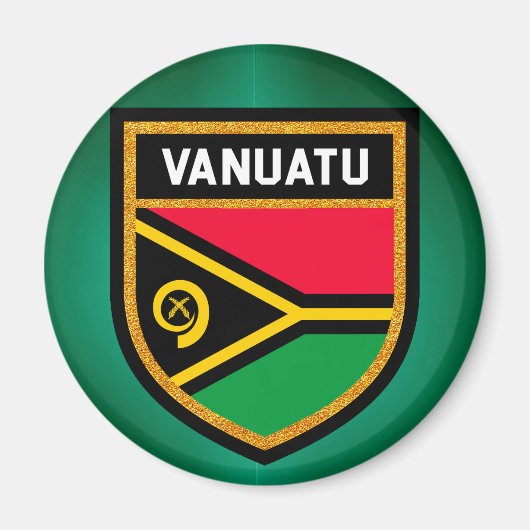 Vanuatu-Flagge Magnet (Vorne)