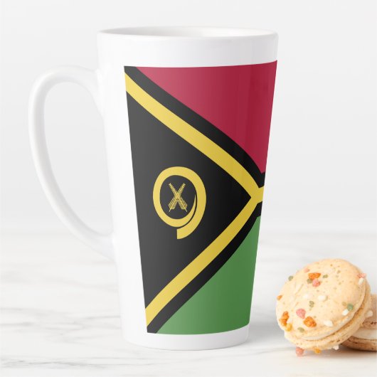 Vanuatu-Flagge Milchtasse (Beispiel)