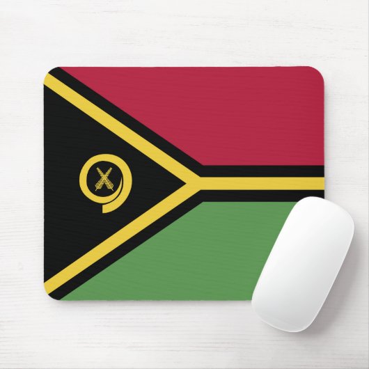 Vanuatu-Flagge Mousepad (Mit Mouse)