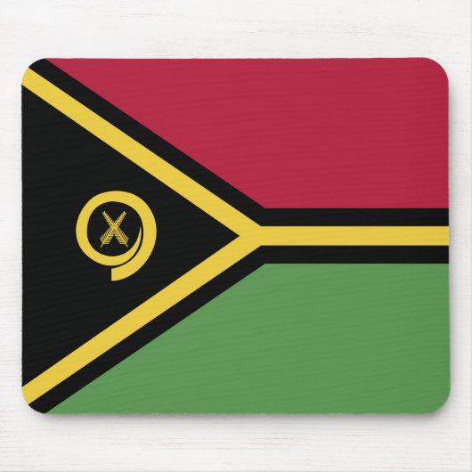 Vanuatu-Flagge Mousepad (Vorne)