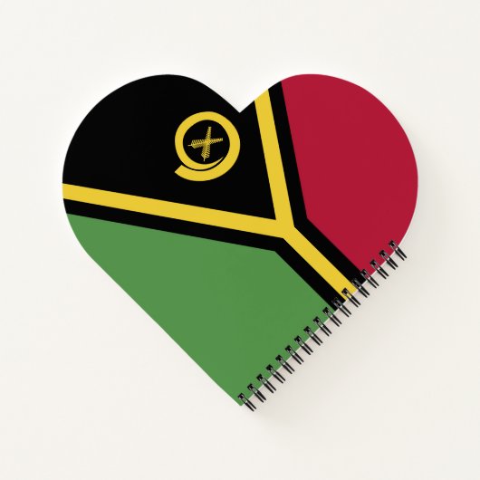 Vanuatu-Flagge Notizblock (Rückseite)