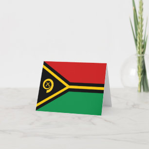 Vanuatu-Flagge Notizkarte Karte