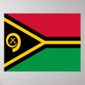 Vanuatu-Flagge Poster (Vorne)