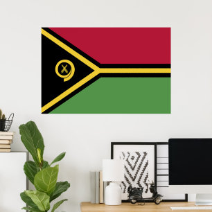 Vanuatu-Flagge Poster