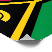 Vanuatu - Flagge - Poster (Ecke)