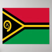 Vanuatu - Flagge - Poster (Vorne)