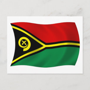 Vanuatu-Flagge Postkarte
