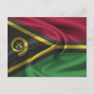 Vanuatu-Flagge Postkarte