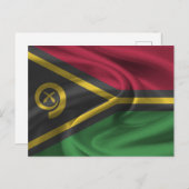 Vanuatu-Flagge Postkarte (Vorne/Hinten)