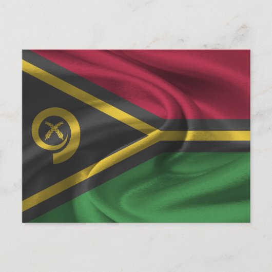 Vanuatu-Flagge Postkarte (Vorderseite)