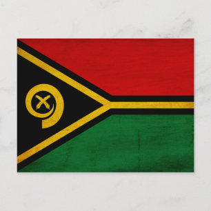 Vanuatu-Flagge Postkarte