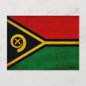 Vanuatu-Flagge Postkarte (Vorderseite)