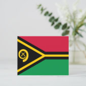 Vanuatu-Flagge Postkarte (Stehend Vorderseite)