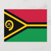 Vanuatu-Flagge Postkarte (Vorderseite)